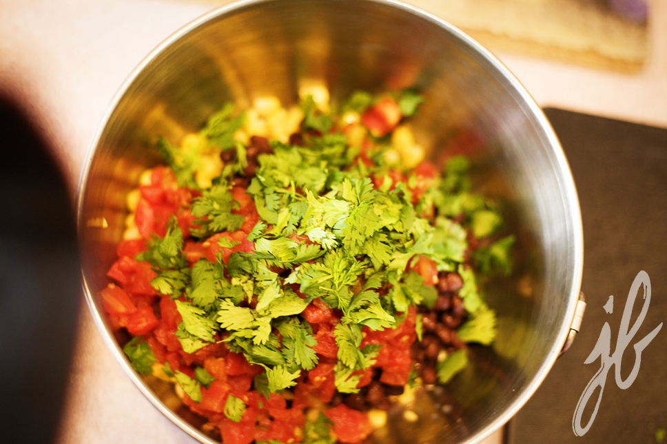 closeup of salsa